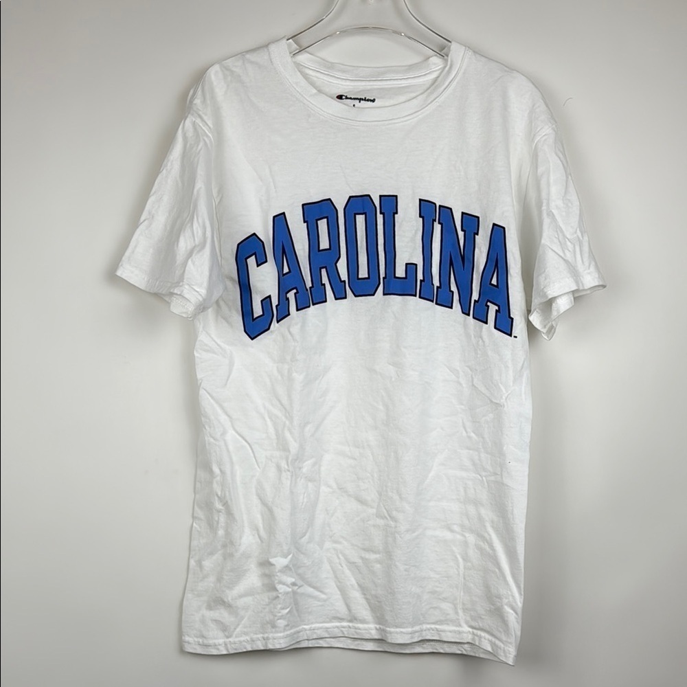 Champion University of North Carolina White Short Sleeve T-shirt Size Small